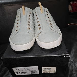 K-Swiss Billy Reid Sz 11 blue surf sheepskin